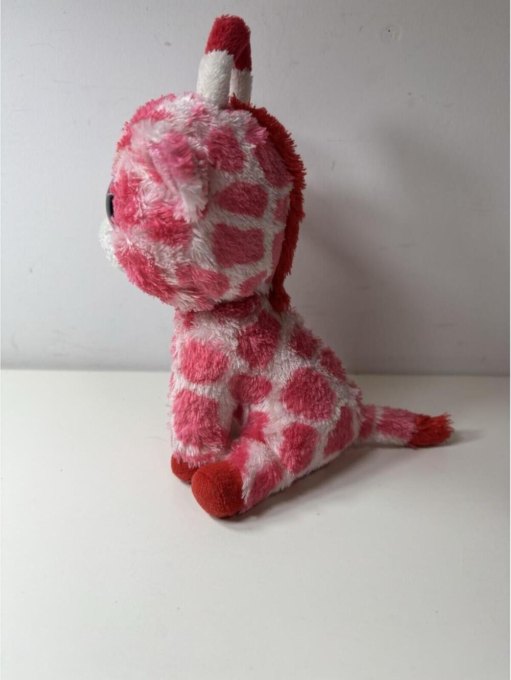 Ty Beanie Boos - JUNGLELOVE the Pink Giraffe (6 Inch) Stuffed Animal Toy - Picture 2 of 7